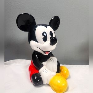 DISNEY CLASSIC MICKEY MOUSE CERAMIC BANK 8 INCHES TALL VERY RARE